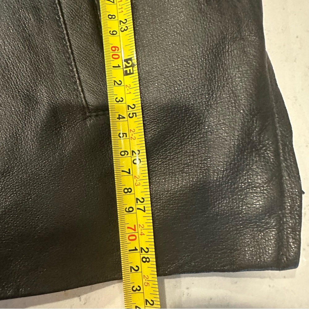 Burnside Black Leather Jacket Mens Large - Picture 13 of 13